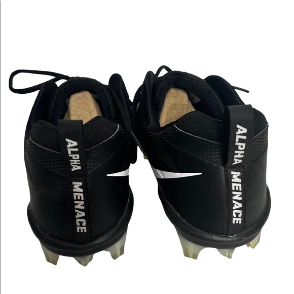 NWT MENS NIKE Alpha Menace Pro Low TD Black & White Football Cleats Size 15 - Picture 6 of 12